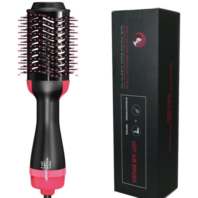 3-in-1 Styling Brush - Hair Dryer, Curler and Straightener