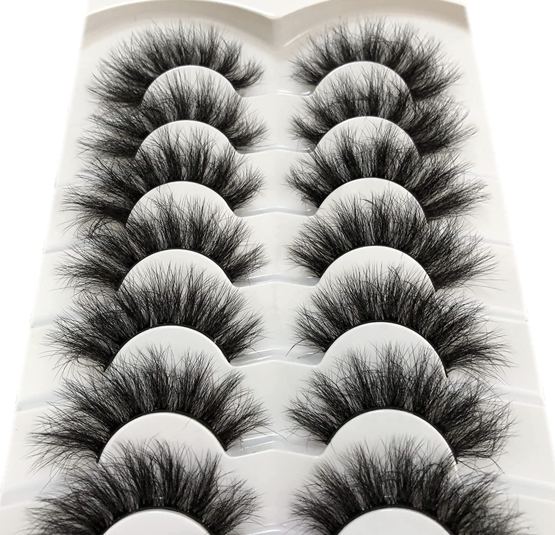 Faux Mink Lashes Long and Fluffy - 7 Pairs