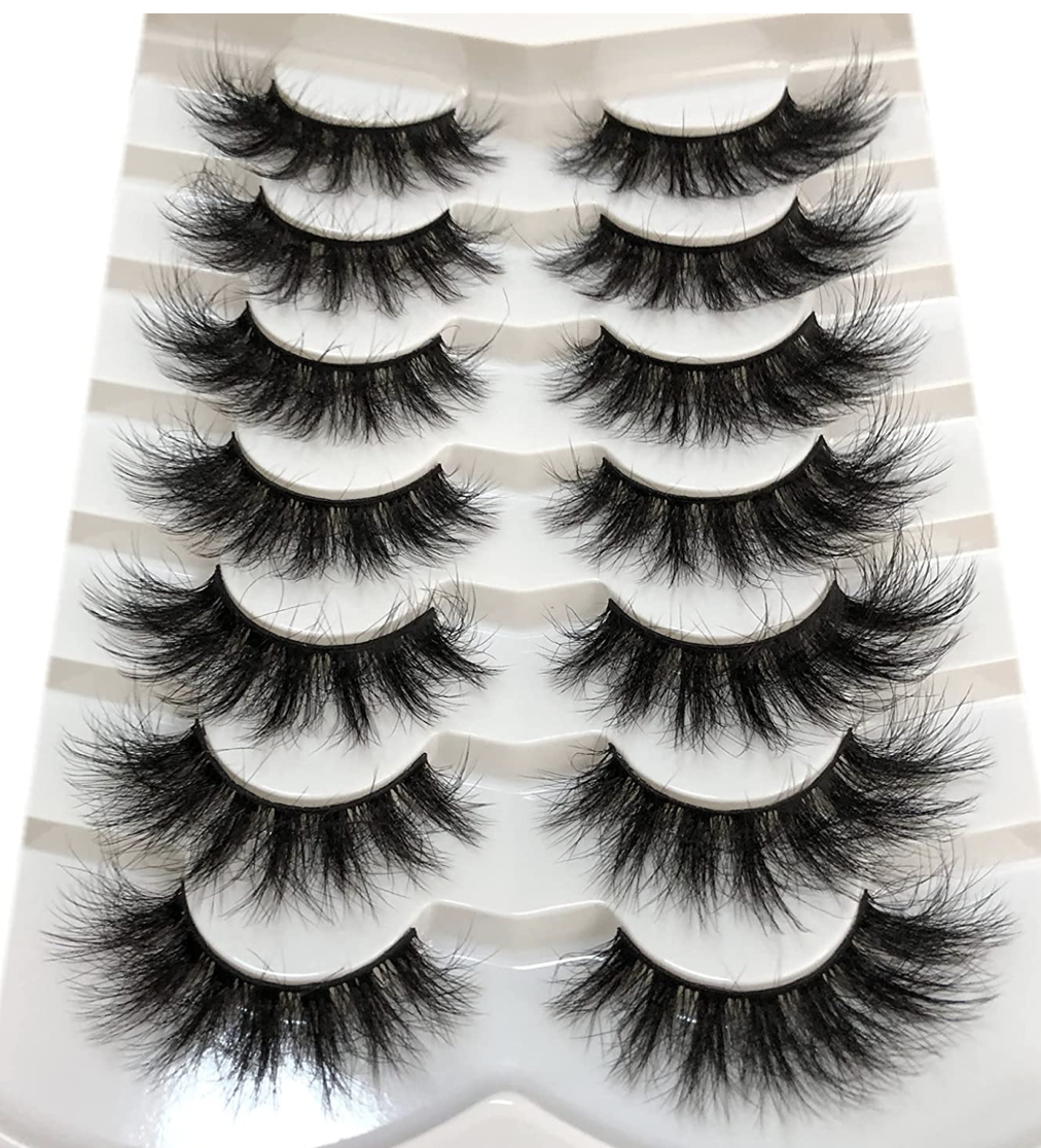 Faux Mink Lashes Long and Fluffy - 7 Pairs