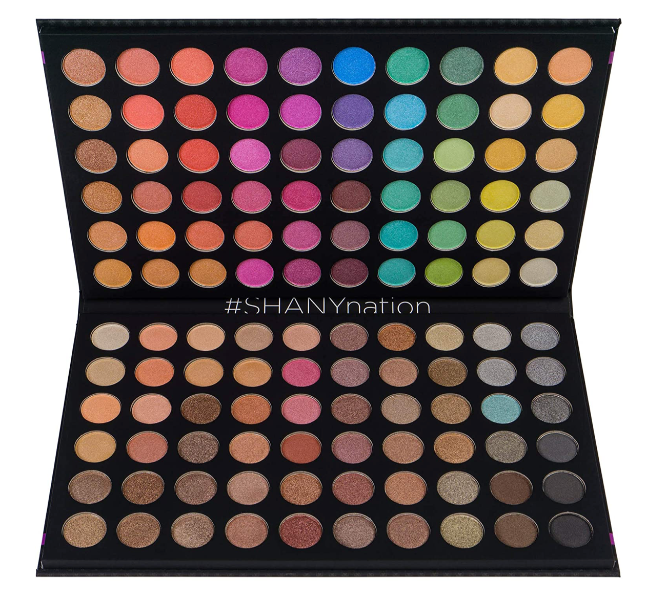 Large 120 Color Eye Shadow Palette - Nudes and Neons