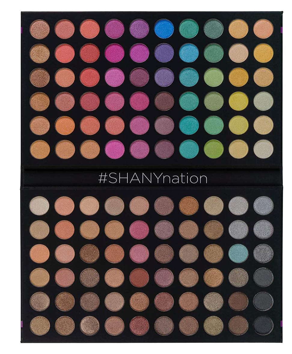 Large 120 Color Eye Shadow Palette - Nudes and Neons