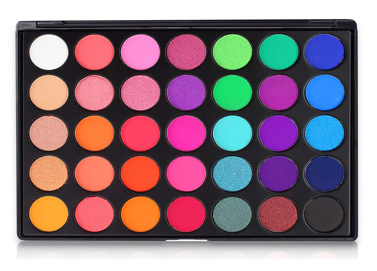 35 Color Eye Shadow Palette - Bright Neons