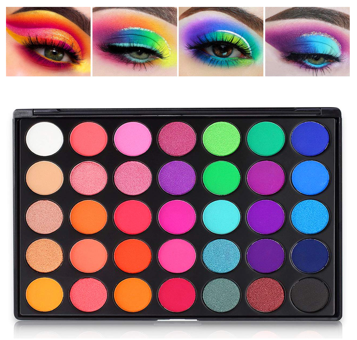 35 Color Eye Shadow Palette - Bright Neons