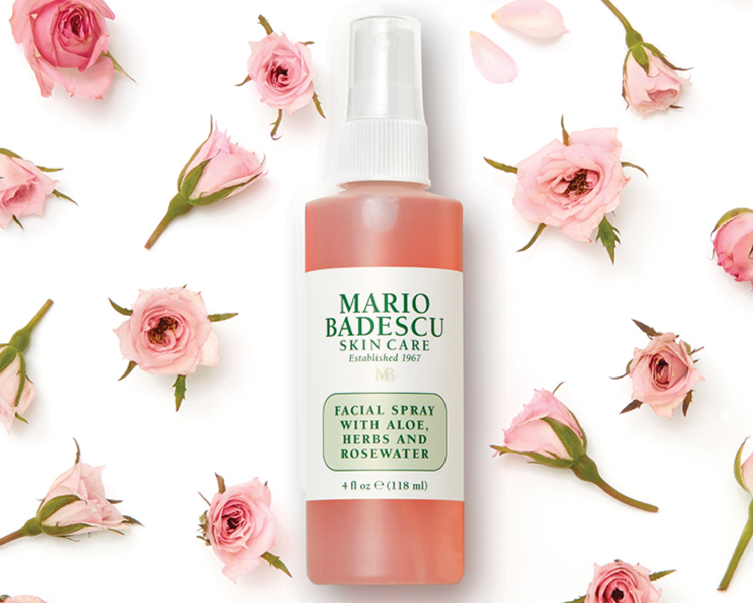 Facial Setting Spray with Aloe, Herbs and Rosewater