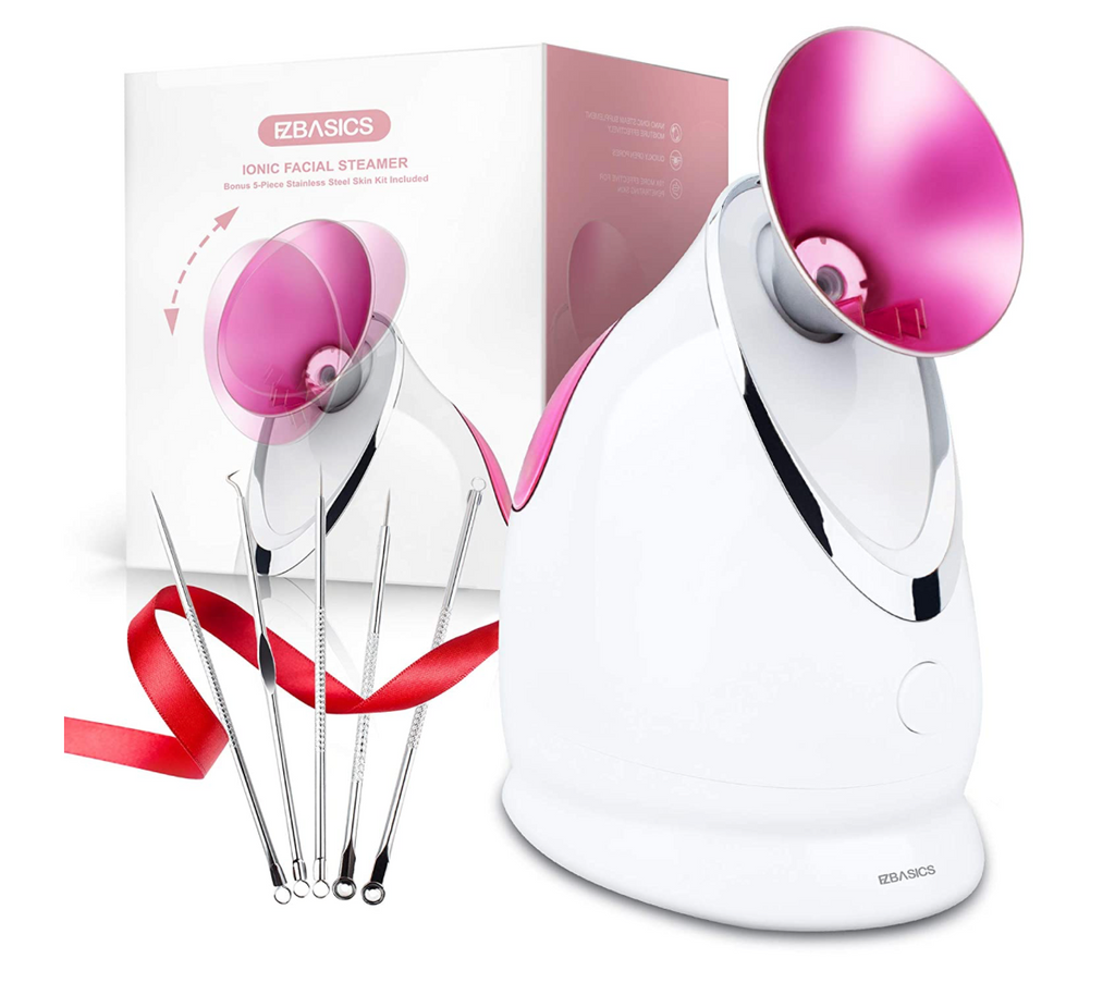 Ionic Facial Steamer with Stainless Steel Skin Kit