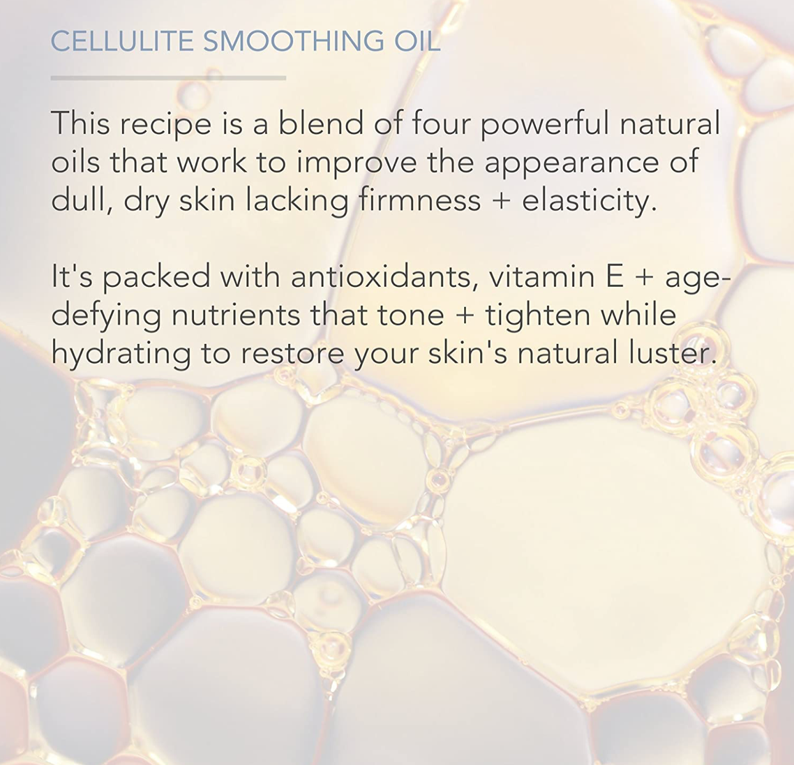 Cellulite Smoothing Massage Oil