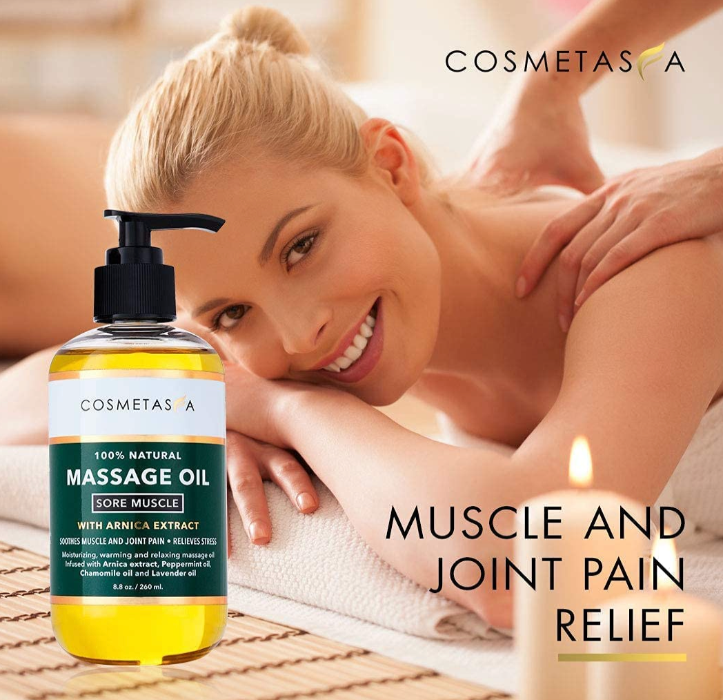 Massage Oil with Massage Ball Roller