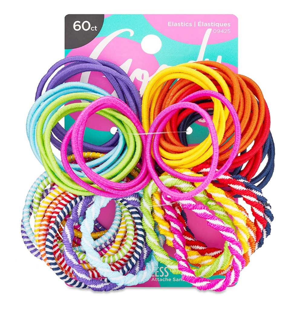 Colorful Elastic Hair Ties (Pack of 60)