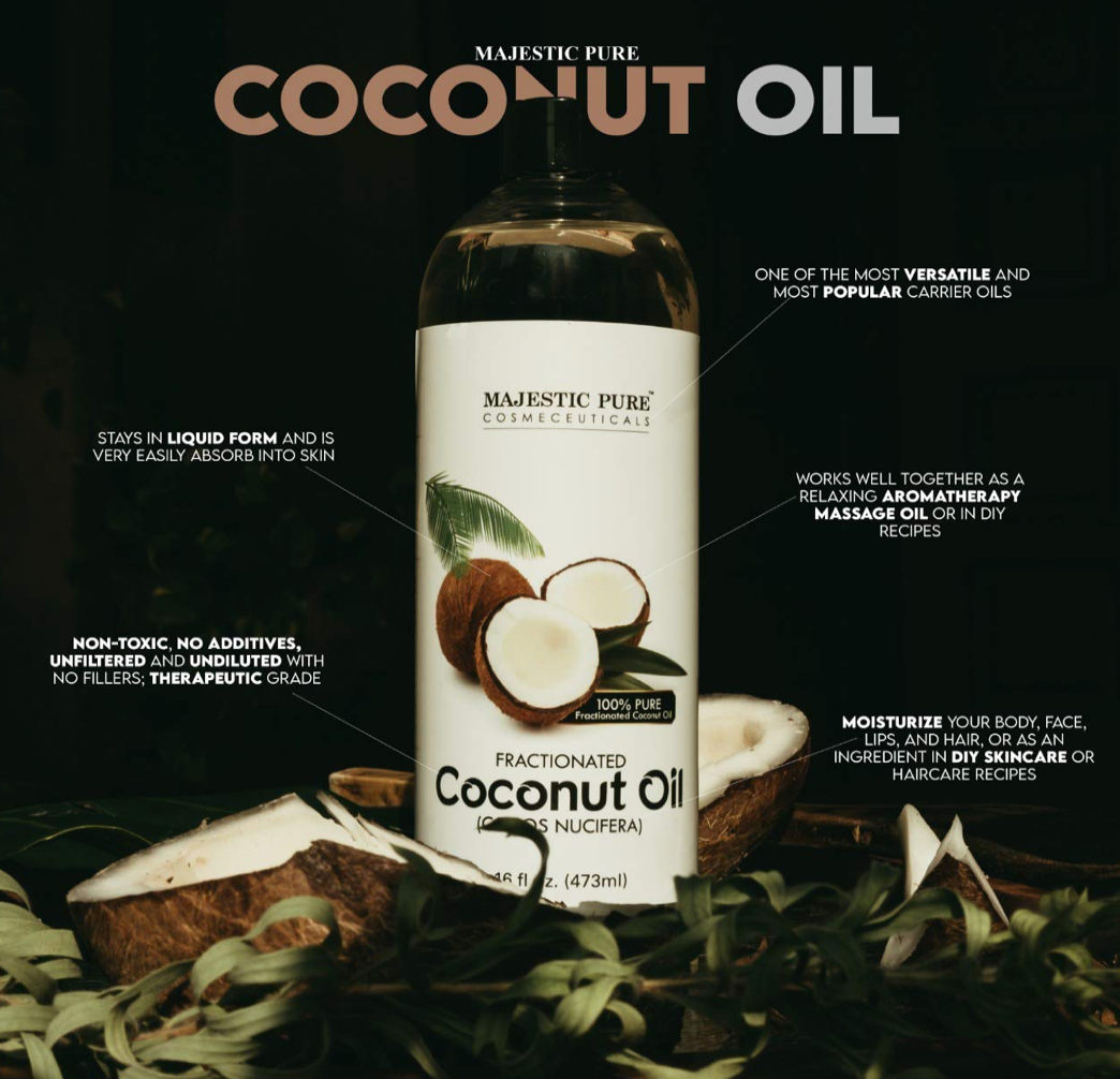 Fractionated Coconut Oil, Carrier Oil for Dilution