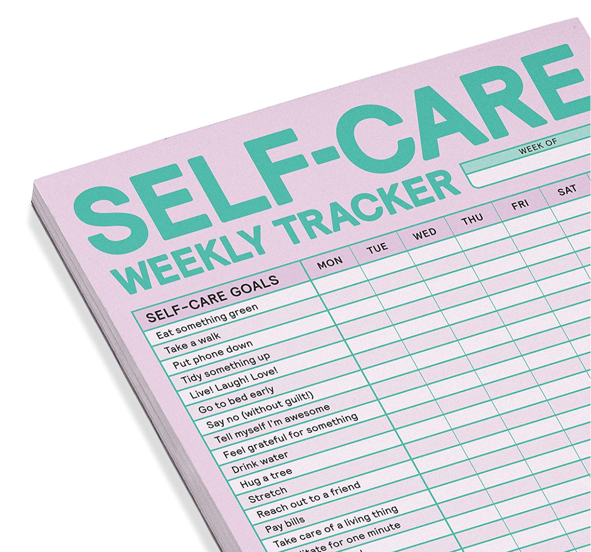 Self Care Weekly Tracker