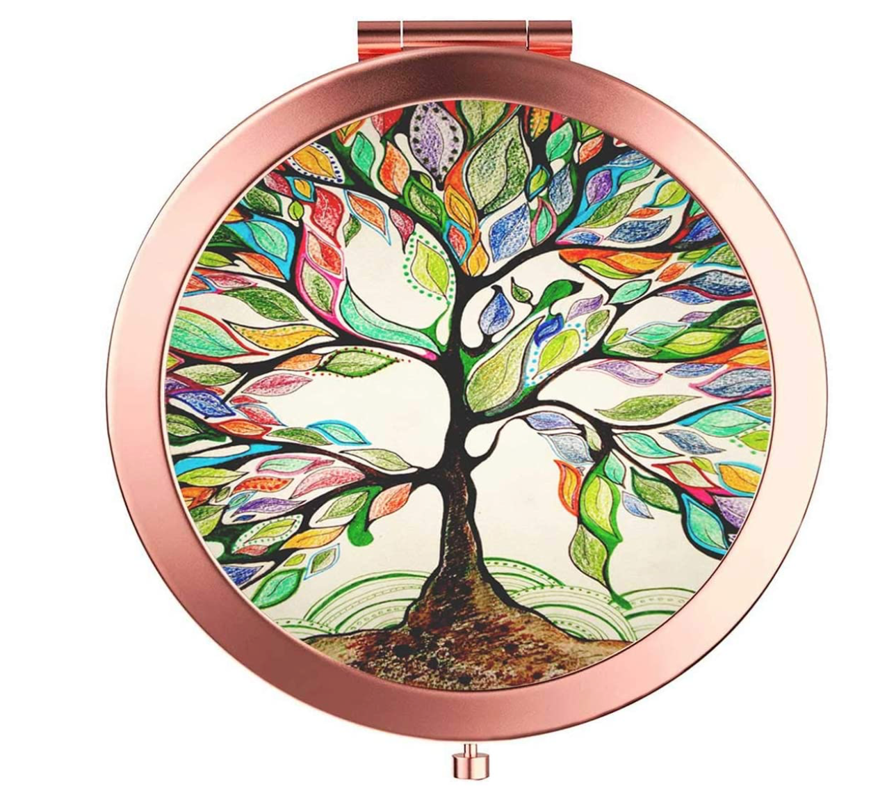 Tree of Life Magnifying Compact Mirror